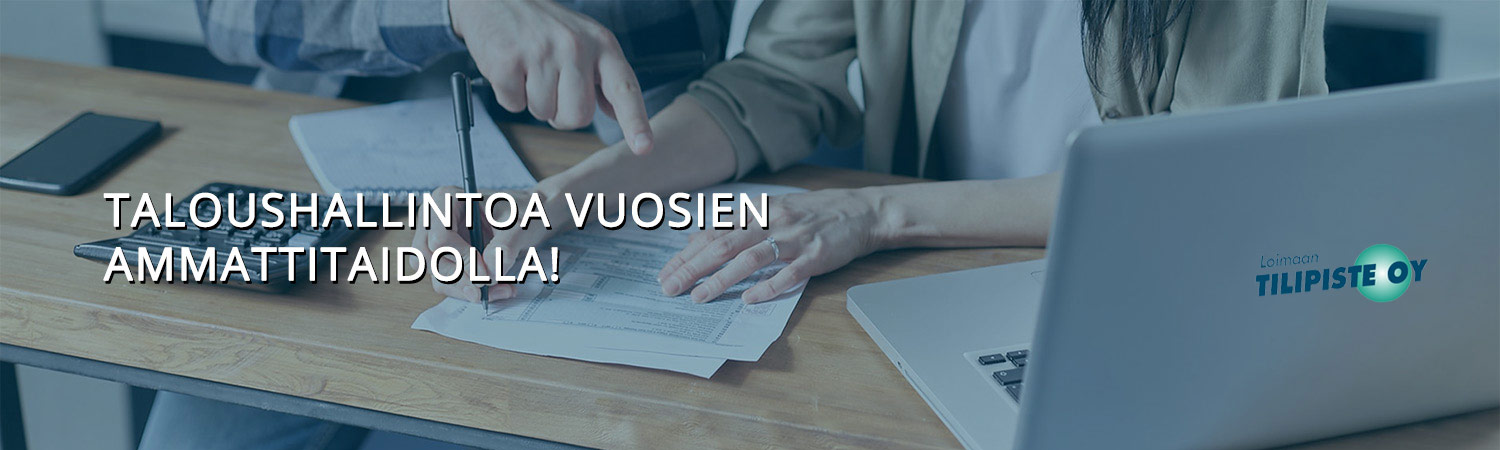 Taloushallintoa vuosien ammattitaidolla! Header kuva